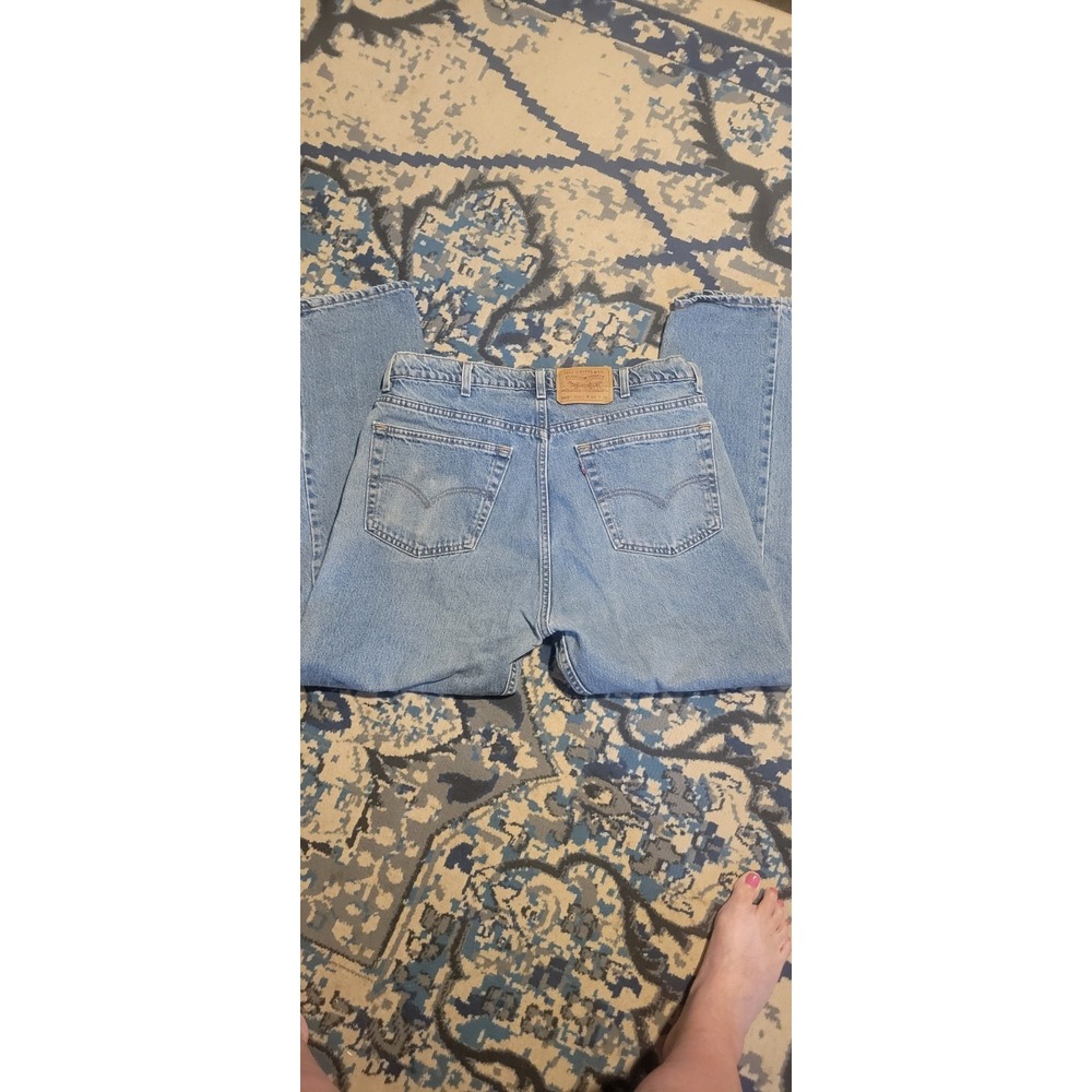 Vintage 90s Levi's 505 Jeans Mens 40x30 Regular Fit Blue Faded USA